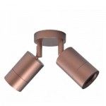 Double Copper Wall Light