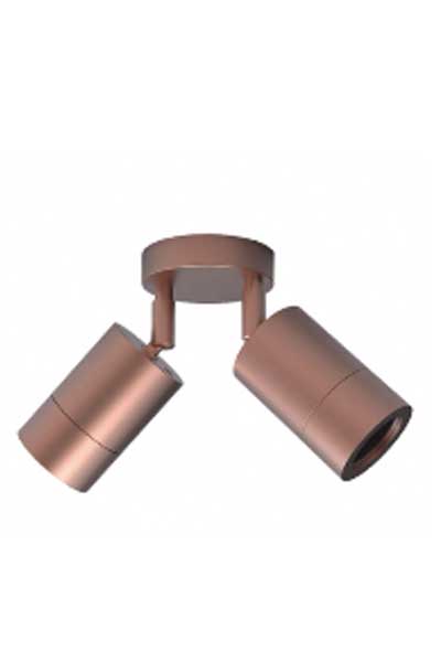 Double Copper Wall Light